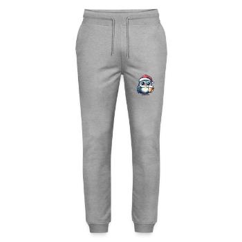 Owl Bière Noël Noël - Pantalon de jogging bio MOVER Stanley/Stella unisexe - gris chiné - Devant - Marisol (170cm) & Nik (191cm)