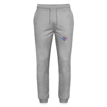 Mountains Compass - Stanley/Stella Mover Unisex Organic Jogging Trousers - heather grey - Front - Marisol (170cm) & Nik (191cm)