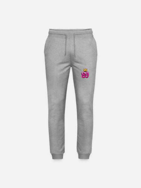 89 Couronne de chiffres - Pantalon de jogging bio MOVER Stanley/Stella unisexe - gris chiné