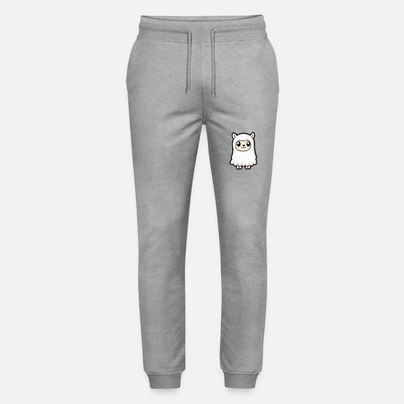 Alpaka Llama Halloween Comic Geist - Stanley/Stella Unisex Bio Jogginghose Mover  - Grau meliert