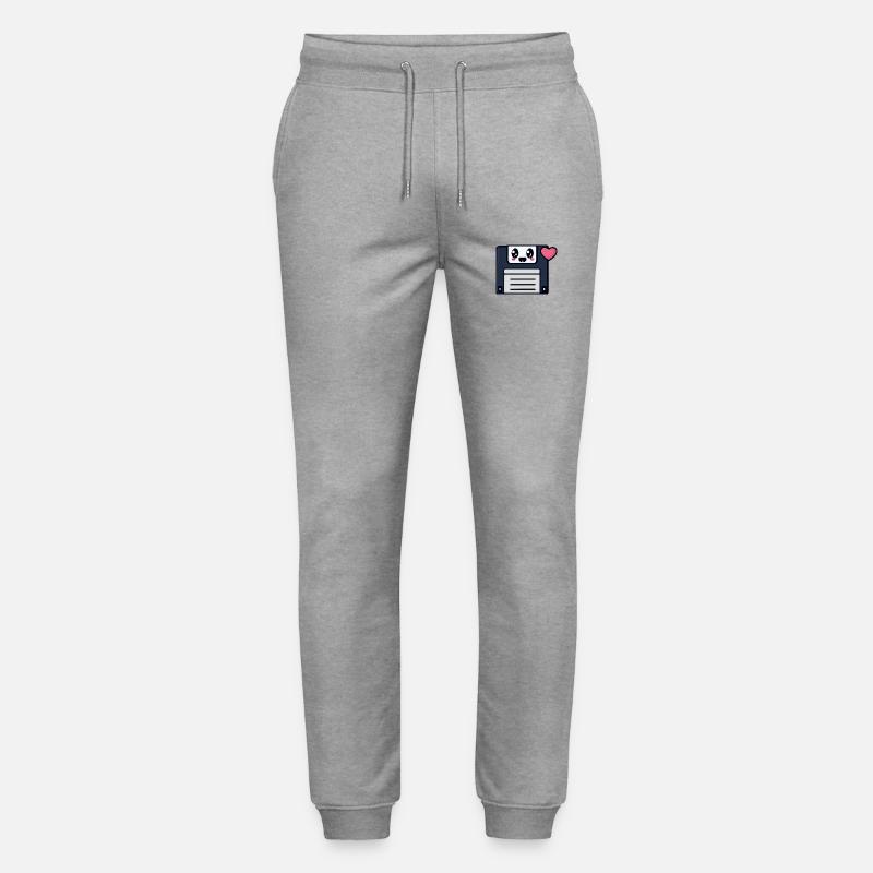 Niedliche Diskette, kawaii! - Stanley/Stella Unisex Bio Jogginghose Mover  - Grau meliert
