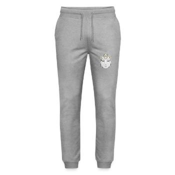 Spirituality asian - Stanley/Stella Mover Unisex Organic Jogging Trousers - heather grey - Front - Marisol (170cm) & Nik (191cm)