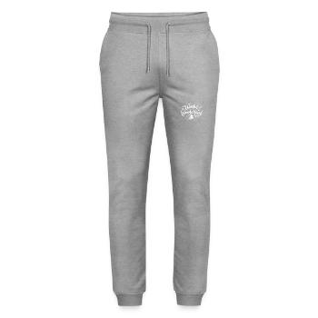 Winterwunderland - Stanley/Stella Unisex Bio Jogginghose Mover  - Grau meliert - Vorne - Marisol (170cm) & Nik (191cm)