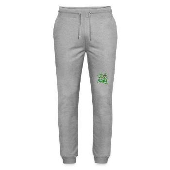 Farmer, Farmer, Agriculture, Tractor - Stanley/Stella Mover Unisex Organic Jogging Trousers - heather grey - Front - Marisol (170cm) & Nik (191cm)