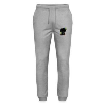 Jazz - Stanley/Stella Unisex Bio Jogginghose Mover  - Grau meliert - Vorne - Marisol (170cm) & Nik (191cm)