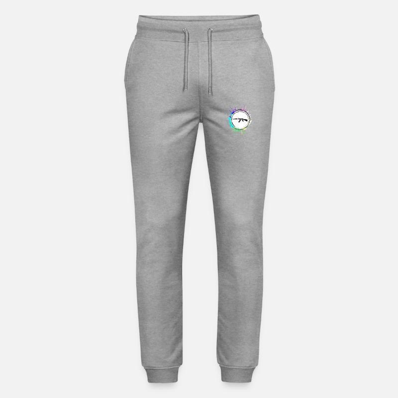 Gewehr icon symbol - Stanley/Stella Unisex Bio Jogginghose Mover  - Grau meliert