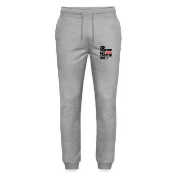 Essen trifft auf Stil - Stanley/Stella Unisex Bio Jogginghose Mover  - Grau meliert - Vorne - Marisol (170cm) & Nik (191cm)