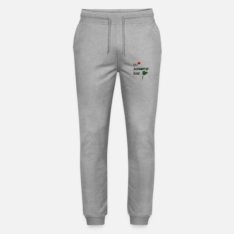 Du schaffst das - Stanley/Stella Unisex Bio Jogginghose Mover  - Grau meliert