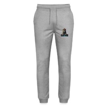 Temple B'alam - Pantalon de jogging bio MOVER Stanley/Stella unisexe - gris chiné - Devant - Marisol (170cm) & Nik (191cm)