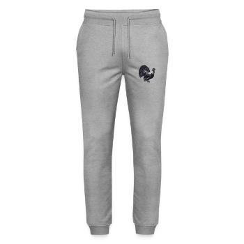 Auerhuhn - Stanley/Stella Unisex Bio Jogginghose Mover  - Grau meliert - Vorne - Marisol (170cm) & Nik (191cm)