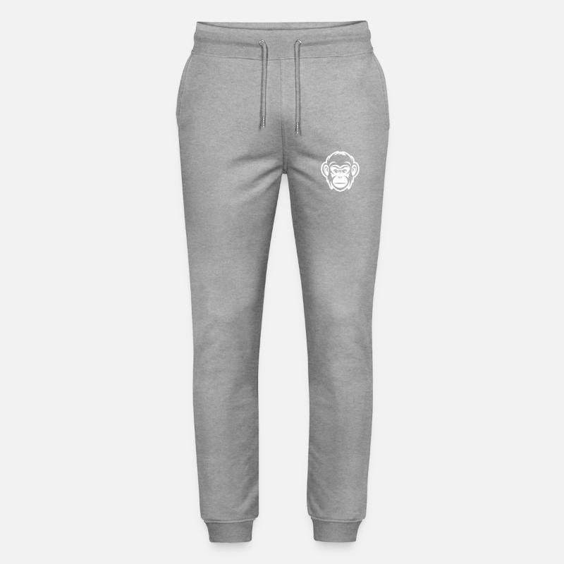 Tête de Singe - Pantalon de jogging bio MOVER Stanley/Stella unisexe - gris chiné