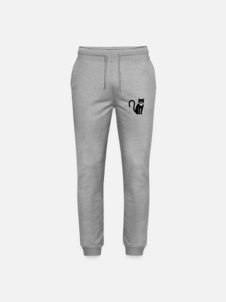 Katze - Stanley/Stella Unisex Bio Jogginghose Mover - Grau meliert
