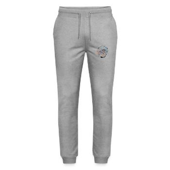 Bahamas Fun Funny Sayings Animal Gift Animation - Stanley/Stella Mover Unisex Organic Jogging Trousers - heather grey - Front - Marisol (170cm) & Nik (191cm)