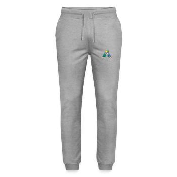 MANGA ZWILLINGE GIRLS GEFESSELT ULTRA HÜBSCH - Stanley/Stella Unisex Bio Jogginghose Mover  - Grau meliert - Vorne - Marisol (170cm) & Nik (191cm)