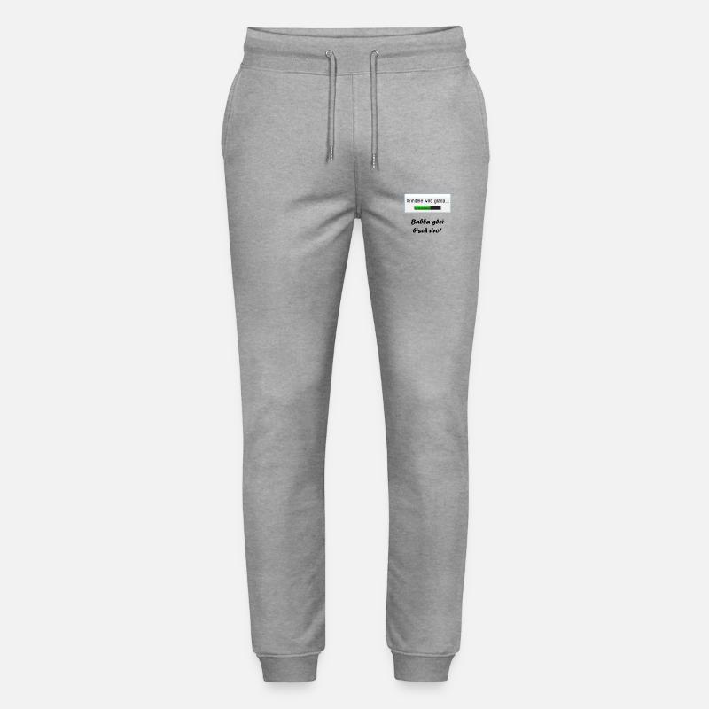 Windele wird glada... - Stanley/Stella Unisex Bio Jogginghose Mover  - Grau meliert