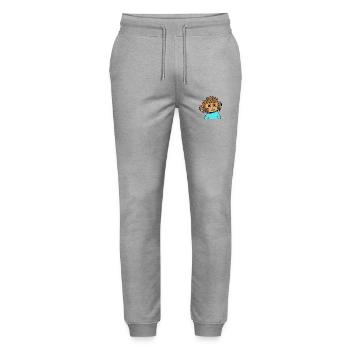 Singe singe - Pantalon de jogging bio MOVER Stanley/Stella unisexe - gris chiné - Devant - Marisol (170cm) & Nik (191cm)