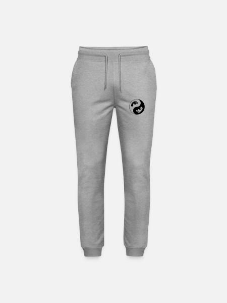 Empreinte de pieds yin - Pantalon de jogging bio MOVER Stanley/Stella unisexe - gris chiné