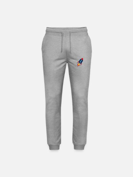 Rocket * rocket launches - Stanley/Stella Mover Unisex Organic Jogging Trousers - heather grey