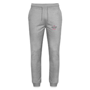 Employee of the year - Stanley/Stella Mover Unisex Organic Jogging Trousers - heather grey - Front - Marisol (170cm) & Nik (191cm)