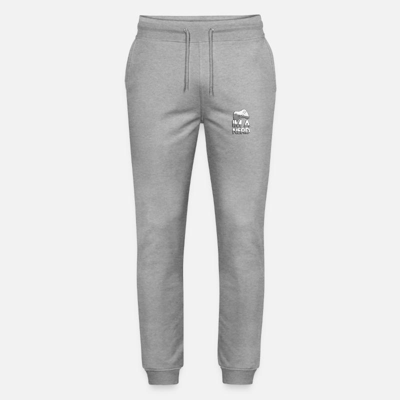 IM A NERD + Controller - Gaming - Stanley/Stella Mover Unisex Organic Jogging Trousers - heather grey