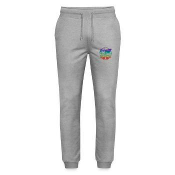 Cruise Squad 2023 Cruising Family Friends Vacation - Stanley/Stella Mover Unisex Organic Jogging Trousers - heather grey - Front - Marisol (170cm) & Nik (191cm)