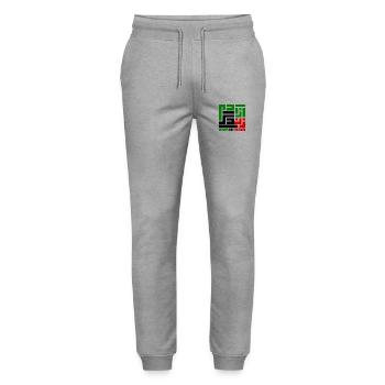 Women life freedom - Stanley/Stella Unisex Bio Jogginghose Mover  - Grau meliert - Vorne - Marisol (170cm) & Nik (191cm)