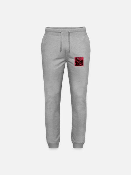 hell was full Zitat - Stanley/Stella Unisex Bio Jogginghose Mover - Grau meliert