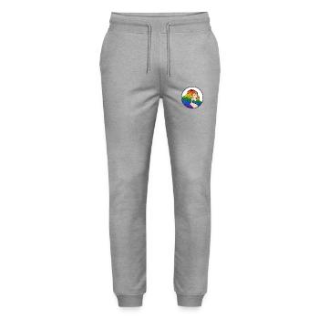 Elle - Pantalon de jogging bio MOVER Stanley/Stella unisexe - gris chiné - Devant - Marisol (170cm) & Nik (191cm)