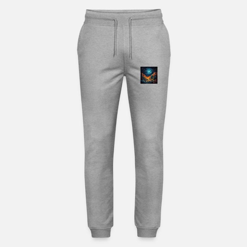 Wald bei Nacht - Stanley/Stella Unisex Bio Jogginghose Mover  - Grau meliert
