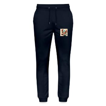 The Bauhaus Legacy - Stanley/Stella Unisex Bio Jogginghose Mover  - Navy - Vorne - Marisol (170cm) & Nik (191cm)