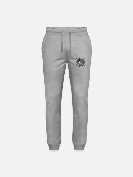 Birds - Stanley/Stella Mover Unisex Organic Jogging Trousers - heather grey