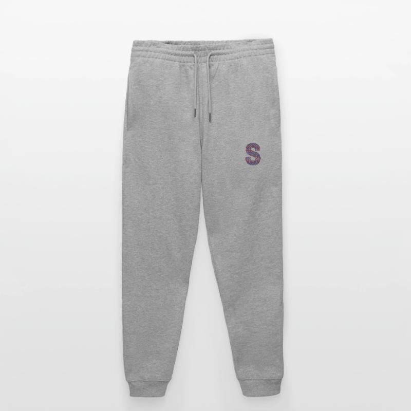 Monogram Letter S- geometric pattern Stanley/Stella Mover Unisex Organic Jogging Trousers