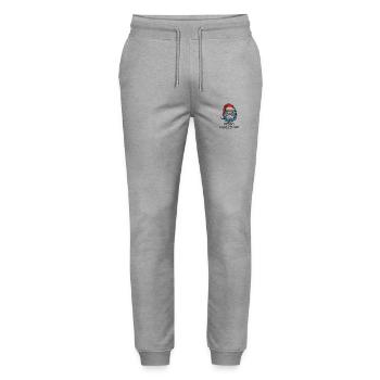 Weihnachtsmann - Marry Christmas - Stanley/Stella Unisex Bio Jogginghose Mover  - Grau meliert - Vorne - Marisol (170cm) & Nik (191cm)