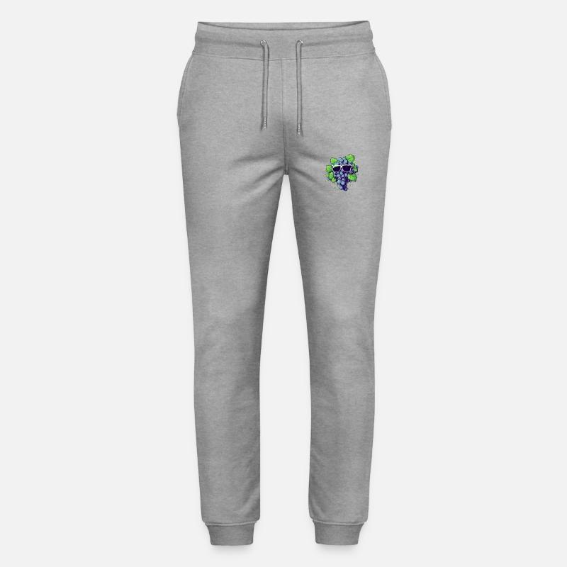 Harry grape bunch - Stanley/Stella Mover Unisex Organic Jogging Trousers - heather grey
