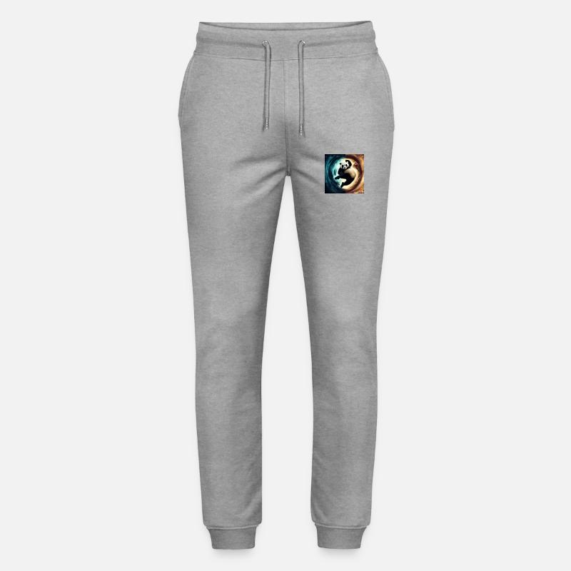 Kung Fu Ying Yang Panda - Pantalon de jogging bio MOVER Stanley/Stella unisexe - gris chiné