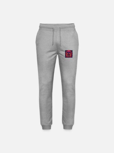 Present Baby Skeleton Tshirts - Stanley/Stella Mover Unisex Organic Jogging Trousers - heather grey