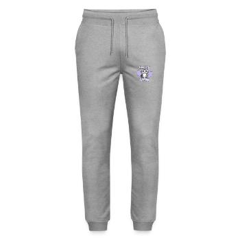 Katzen Mama - Stanley/Stella Unisex Bio Jogginghose Mover  - Grau meliert - Vorne - Marisol (170cm) & Nik (191cm)