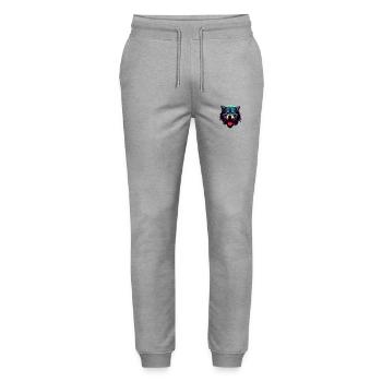 Wolf - Stanley/Stella Mover Unisex Organic Jogging Trousers - heather grey - Front - Marisol (170cm) & Nik (191cm)