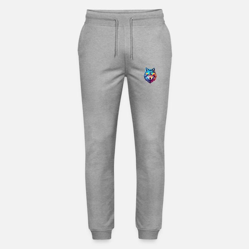 wolf - Stanley/Stella Mover Unisex Organic Jogging Trousers - heather grey