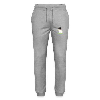 Alpaka Studium Absolvent Bachelor Schulabschluss - Stanley/Stella Unisex Bio Jogginghose Mover  - Grau meliert - Vorne - Marisol (170cm) & Nik (191cm)