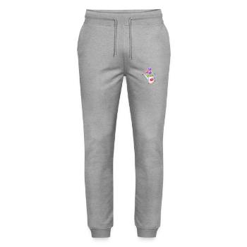 Home Gardener Gardener Flower Garden Gift Flowers - Stanley/Stella Mover Unisex Organic Jogging Trousers - heather grey - Front - Marisol (170cm) & Nik (191cm)