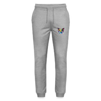 Chaton Chaton Propriétaire Chat Chat domestique - Pantalon de jogging bio MOVER Stanley/Stella unisexe - gris chiné - Devant - Marisol (170cm) & Nik (191cm)