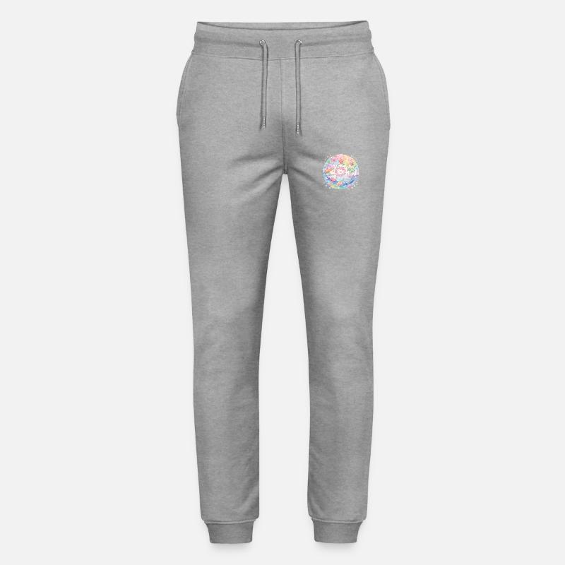 Niedliche Meerestiere - Stanley/Stella Unisex Bio Jogginghose Mover  - Grau meliert