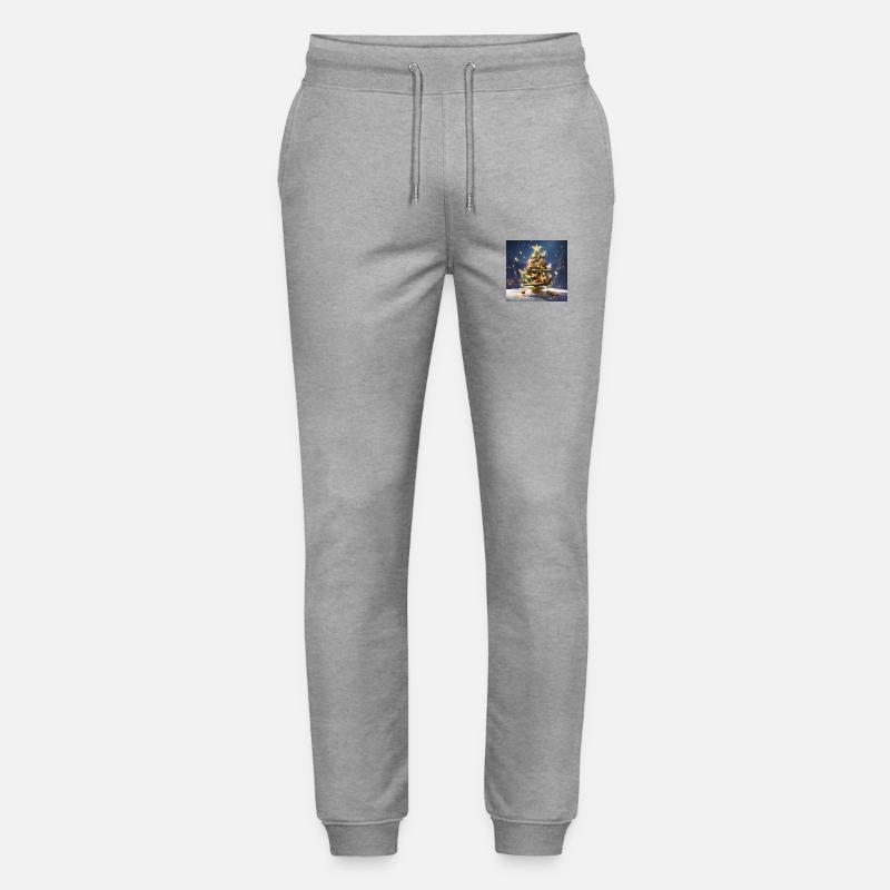 WEIHNACHTSBAUM MIT SCHMETTERLINGEN - Stanley/Stella Unisex Bio Jogginghose Mover  - Grau meliert