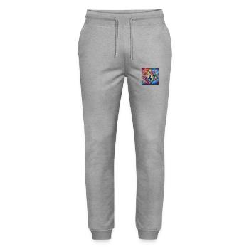 Image 11 - Pantalon de jogging bio MOVER Stanley/Stella unisexe - gris chiné - Devant - Marisol (170cm) & Nik (191cm)