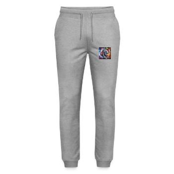 Image 18 - Pantalon de jogging bio MOVER Stanley/Stella unisexe - gris chiné - Devant - Marisol (170cm) & Nik (191cm)