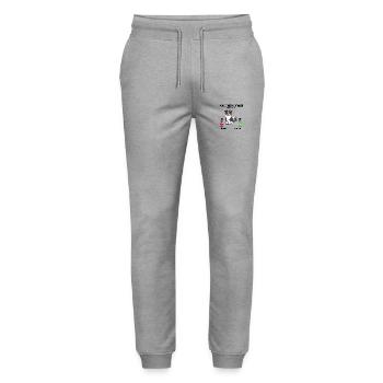 Berger Australien M'appelle Je Dois Y Aller - Pantalon de jogging bio MOVER Stanley/Stella unisexe - gris chiné - Devant - Marisol (170cm) & Nik (191cm)