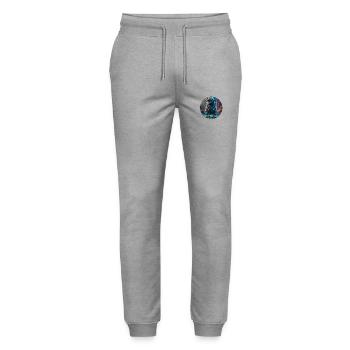 Rock Pug - Stanley/Stella Unisex Bio Jogginghose Mover  - Grau meliert - Vorne - Marisol (170cm) & Nik (191cm)