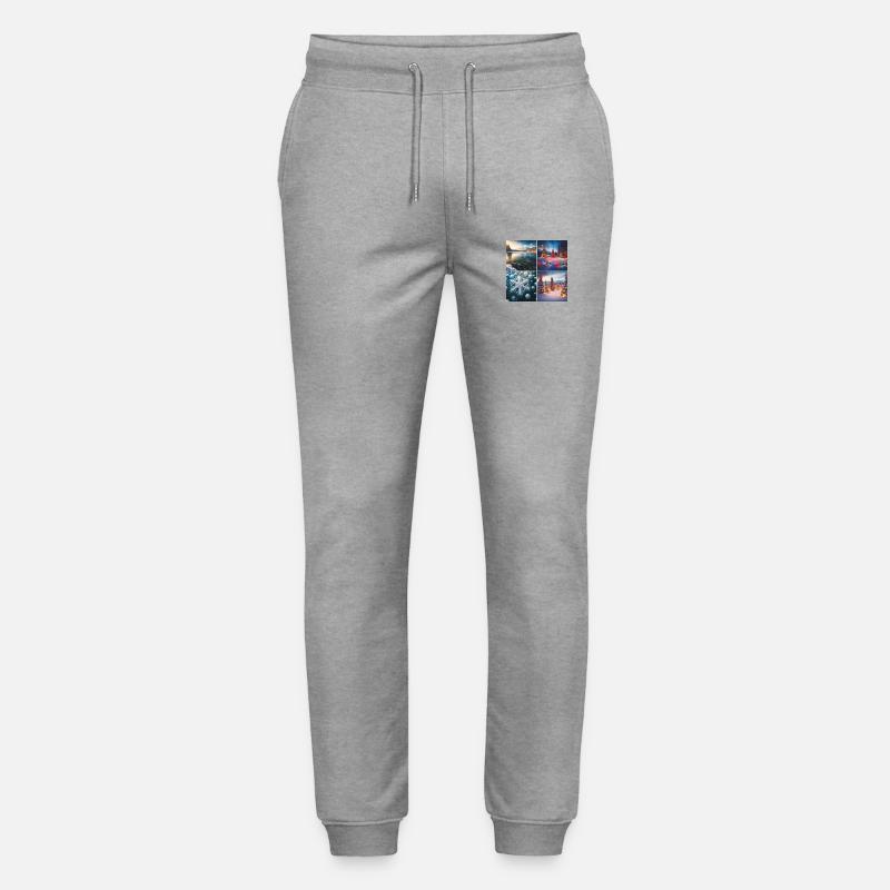 Weihnachten am See - Stanley/Stella Unisex Bio Jogginghose Mover  - Grau meliert