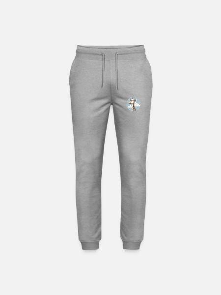 Giraffe im Himmel - Stanley/Stella Unisex Bio Jogginghose Mover - Grau meliert